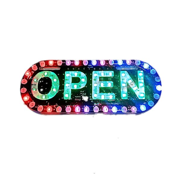 LED reklamepanel, displaytavle, til butik, åbent banner, 12v DC LED lys