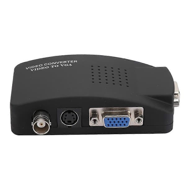 BNC S Video Til VGA HD Konverter Adapter For Datamaskin PC Skjerm