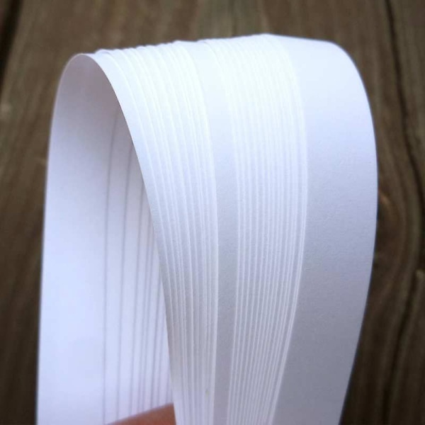 120 st 5 mm Vit DIY Pappersvikning Papperskonst Quilling Origami Material