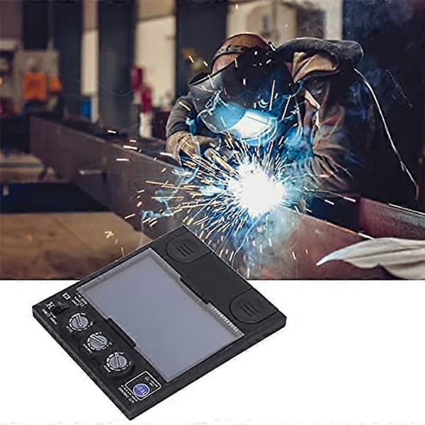 Svetslins Solcell Automatisk LCD Dimning Svetshjälm Filter Glasögon Svetslins Panel Ersättningsfilter