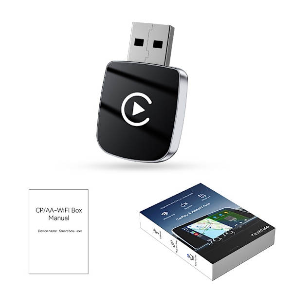 Kablet til trådløs Carplay adapter smart bilforbindelse Android Autocarplay boks 1 stk