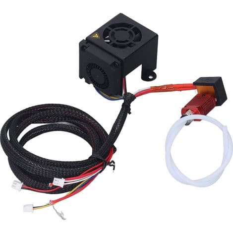Hotend opgraderingssæt til Ender 3 3D-printer, inklusive varmeblok, dyse og langdistance PTFE-rør