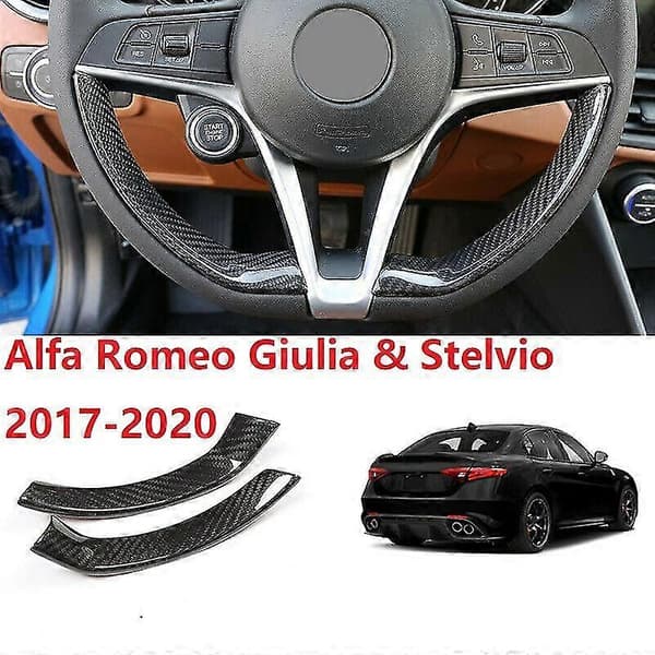 2 st Bil Interiör Kolfiber Skydd För Alfa Romeo Stelvio/giulia