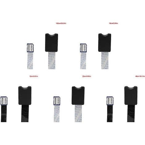 15 cm fleksibel SD/SDHC/SDXC forlengelseskabel, hann til hunn