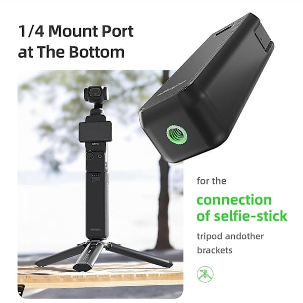 4500 mAh akun virtapankki DJI OSMO Pocket 3:lle, kannettava jatkovarsi