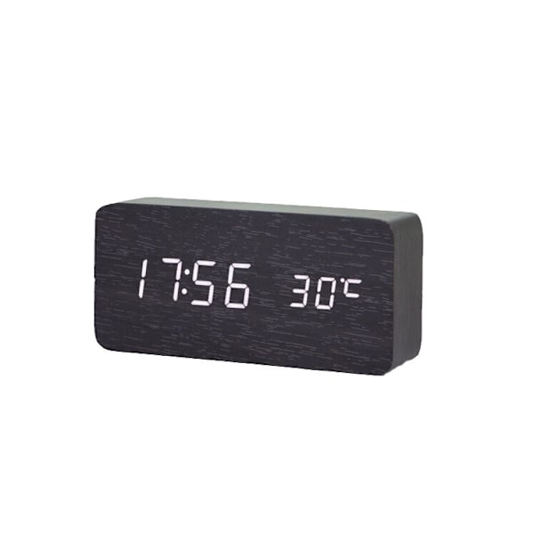 Digital LED väckarklocka Svart