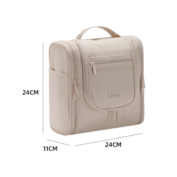 Multifunksjonell reise-toalettmappe Beige