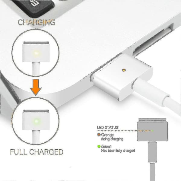 60w Magsafe 2 Strømadapter Til Apple, Ac 60w T-tip Strømlader Shlm - Yx