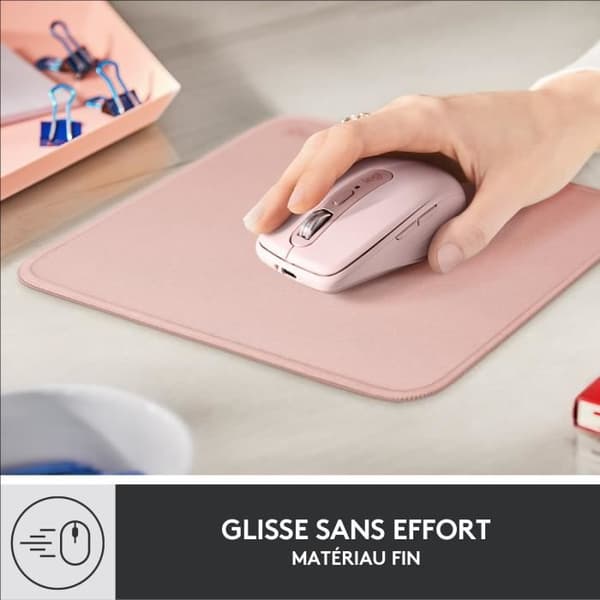 Musematte - Enkel gliding - Rosa, 300*250*3mm