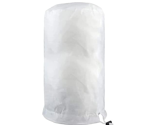 Frostsäkert överdrag växtskydd med dragkedja och dragsko Vit 120 cm / 180 cm