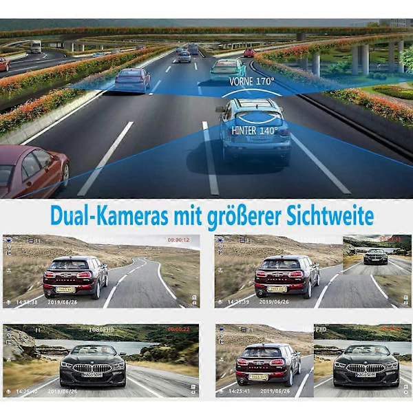 Garmin Dash Cam 47 - Kompakt dashcam med automatisk olycksdetektering, 2 tums (5,1 cm) färgskärm, bred 140° betraktningsvinkel, skarpa HD-inspelningar