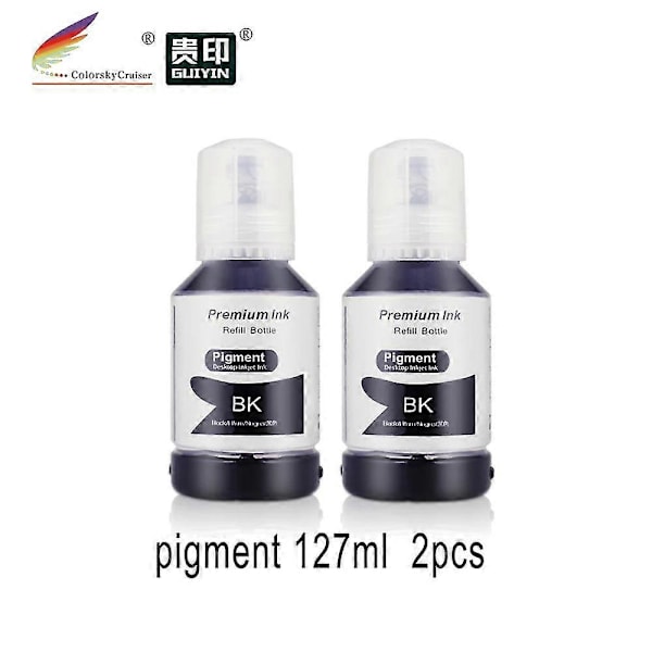Korkealaatuinen täyttöpigmenttimustepullo Epson 113 111 102 105 T532 Ecotank Et-m16680 Et-m16600 Et-m1100 Et-m1120 Et-m1180 127ml Multipack -tulostimille