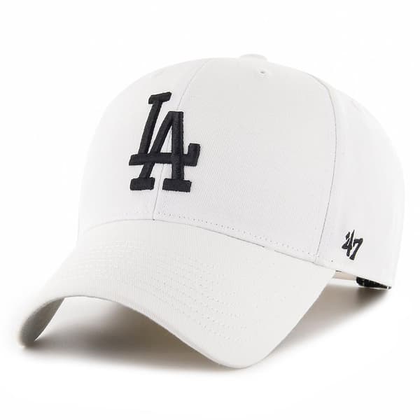 47 Brand Justerbar Kasket - MLB BASIC Los Angeles Dodgers hvid