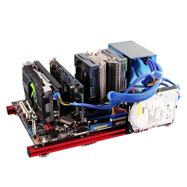 DIY Mini Öppen Aluminiumlegering Ram ATX Moderkort PC Datorfodral