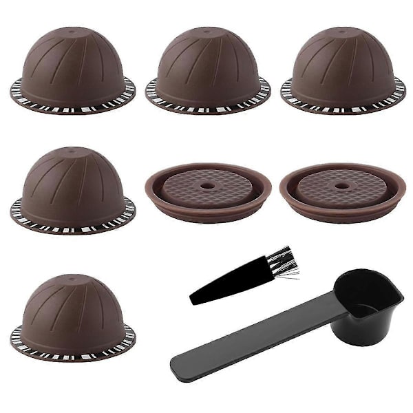 Återfyllningsbara Kaffe Kapslar för Vertuoline & Vertuo Pod, 150 Ml Kaffe Pods för Presso Vertuo Kaffe