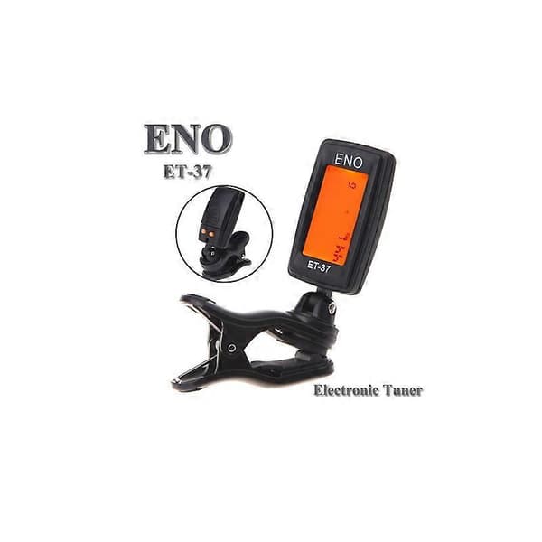 ENO Gitarrstämmare Mini LCD Clip-on Elektronisk Gitarr Kromatisk Bas Violin Ukulele Stämmare Blåsinstrument Universal Gitarrdelar