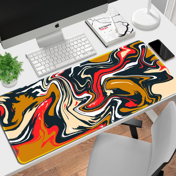 beste musematte fortykket sklisikkert stort abstrakt kunstteppe spill musematte bordmatte for datamaskin， farge：13