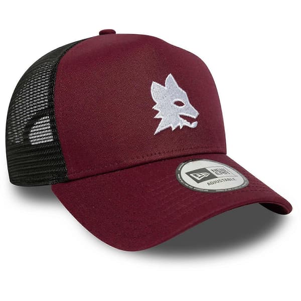 New Era A-Frame Mesh Trucker Cap - AS Roma bordeaux