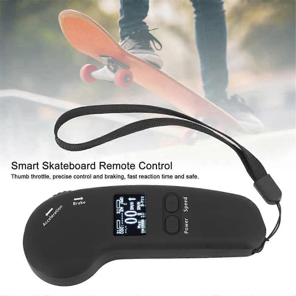 Elektrisk skateboardkontroller trådlös LED-display fjärrkontroll med kryssningsfunktion enkel dua