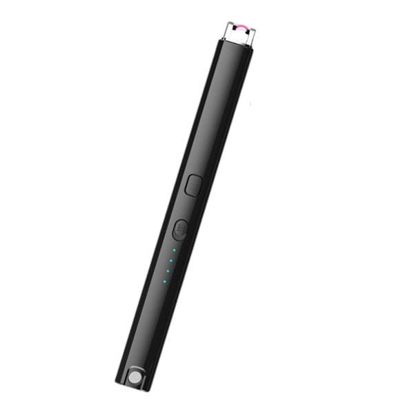 Elektronisk stearinlysløfter Vindtett Flammeløs USB Oppladbar Lighter Med Sikkerhetsknapp For Hjemmet Kjøkken
