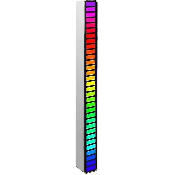 RGB LED-mikrofon Ljudnivåmätare Ljudspektrum Displayanalysator Bil
