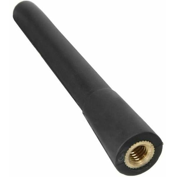Universal 65mm Bilantenne - Kulfiber Design - AM/FM Kompatibel - Sort