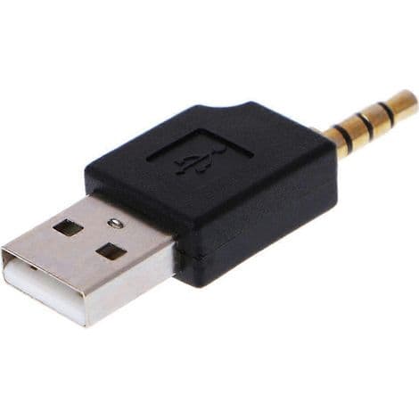 USB 2.0 uros-3,5 mm:n liitinsovitin iPod Shuffle 1G 2G:lle ja Apple-laitteille