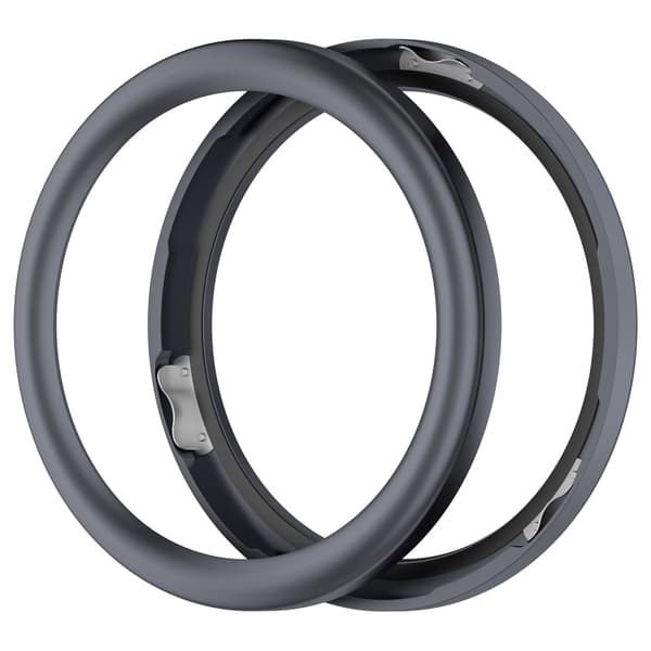 Metallfodral och skärmskydd för CMF Watch Pro 2 - Silverram och härdat glas Grå