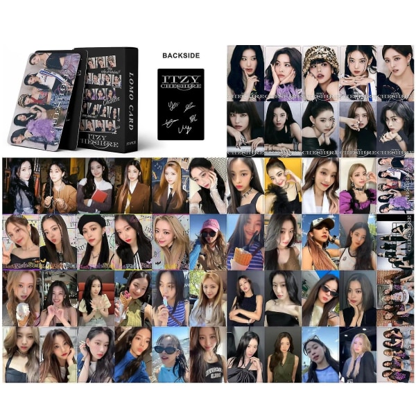 55 stk./sett Kpop Itzy nytt fotoalbum Cheshire Lomo-kort K-pop Itzy fotokort av høy kvalitet for fansamling