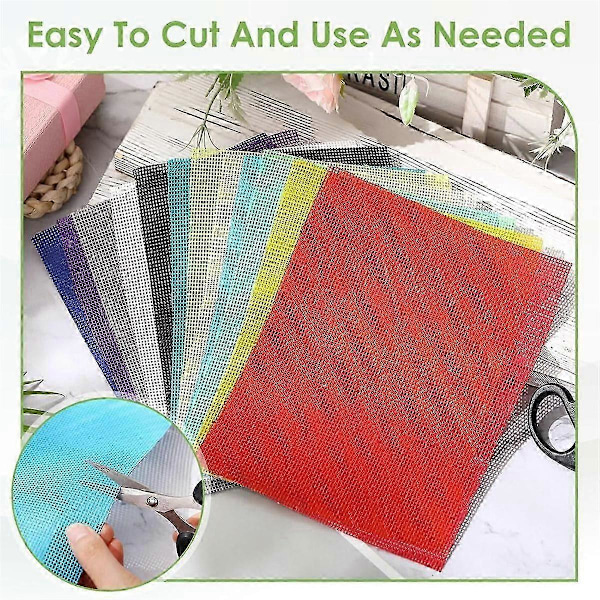 12 stk Øjennet 7,9x5,9 tommer DIY Therian Maske Material Kit Plast Øjennet Plader kompatibel til DIY Håndværk