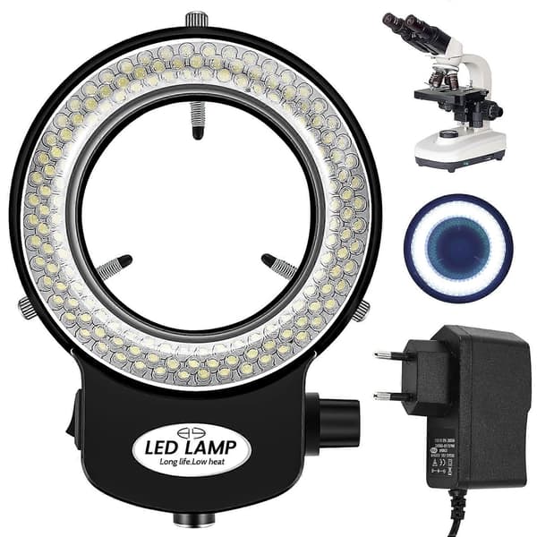 144 LED miniscope ringlys ringlys 0 - 100% justerbar lampe til miniscope ringlys