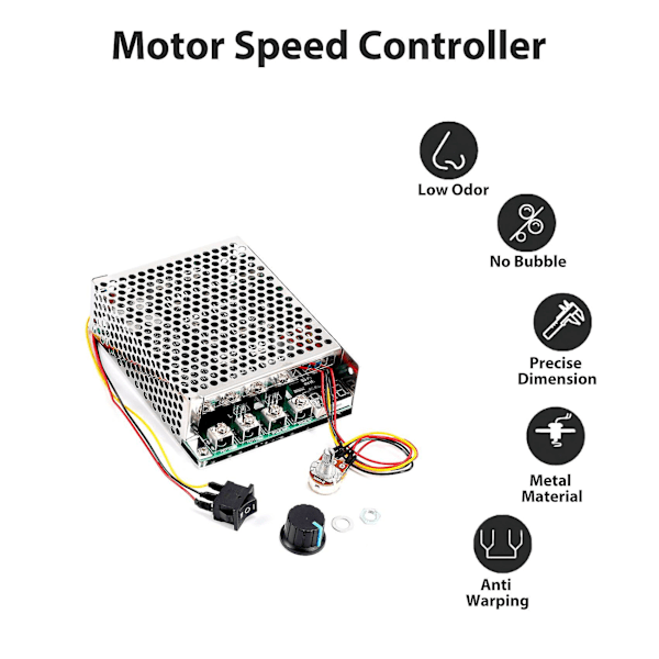 DC 10-55V 100A 3000W Motorhastighetskontroller Reversibel PWM-kontroll Fremover og bakover kontroller