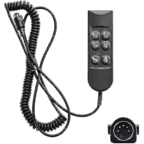 Fruhdi 6 Button 5 Pin Prong Remote Handset Controller Hand Control For Lift Chairs Power Recliners