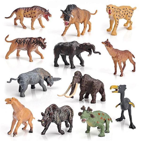 1-4 cm:n Realistiset Esihistorialliset Eläimet - Kapseli Dinosaurukset Huoneen Koristeeksi