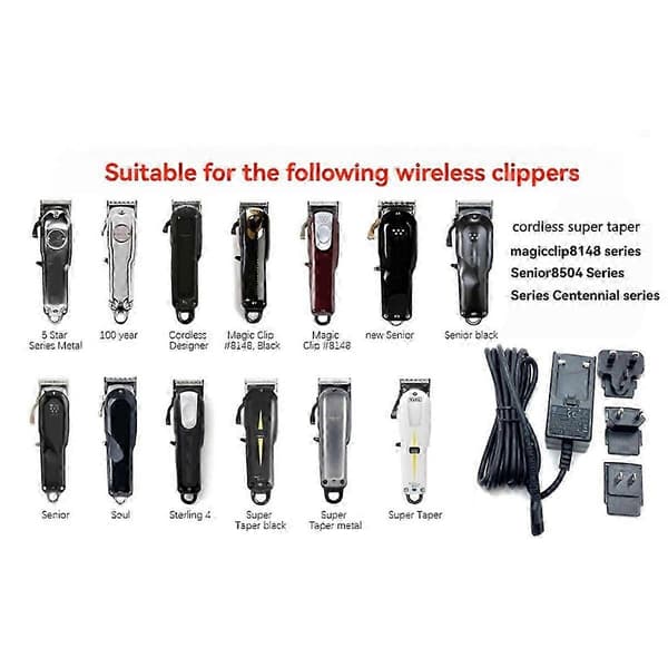 Hårklippere Adapter for WAHL Barbermaskin Trimmer Lader EU Plugg