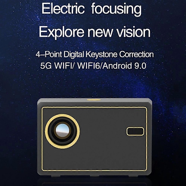 Y7 WiFi Bærbar Projektor HD Kontor Hjemmekino Videoprojektor Barnegave Mediaspiller