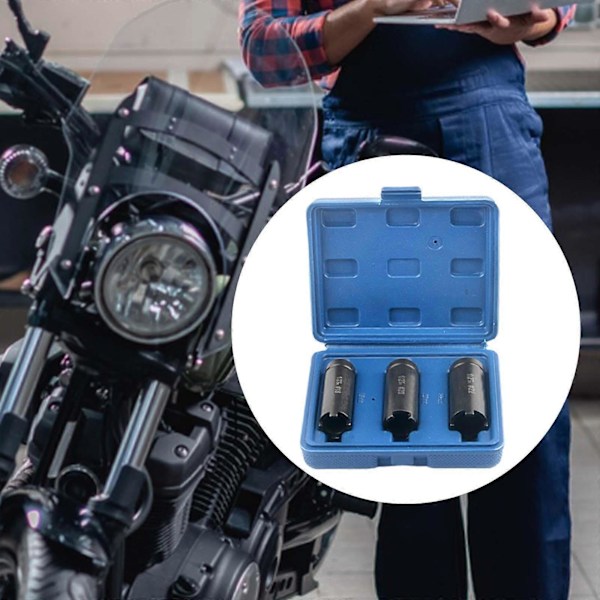3 Deler Motorsykkel Clutch Mutter Fjerningsverktøy Reparasjonsnøkkel for Sykkel