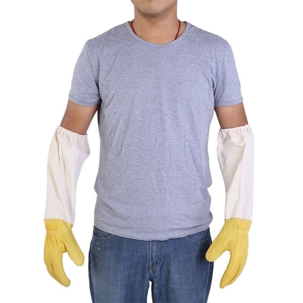 Par langærmede, elastiske biavlerhandsker til beskyttelse. Perfekt til nybegynderen. XXL