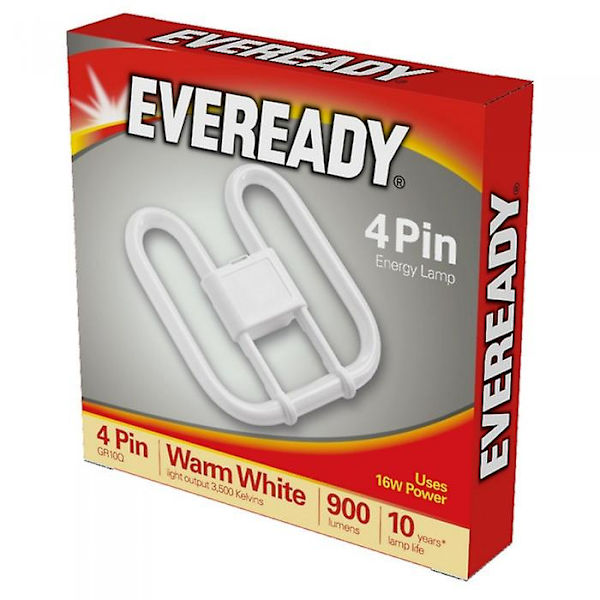 Eveready 2D 4-bens 16W Pære
