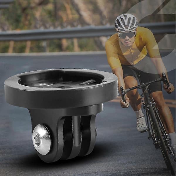 Garmin Gopro Kompatibel Aluminium Legering Cykel Kamera Mount Base med Holder og Adapter til Cykelcomputer