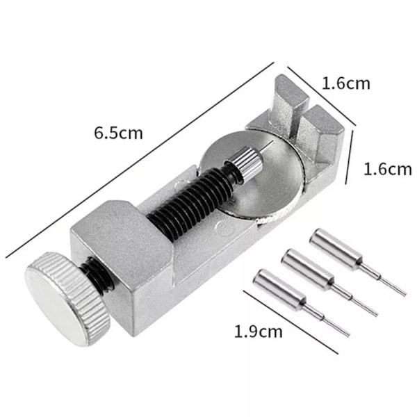 Verktøy for justering av klokkearmbånd for å forkorte klokke, avtaker for demontering