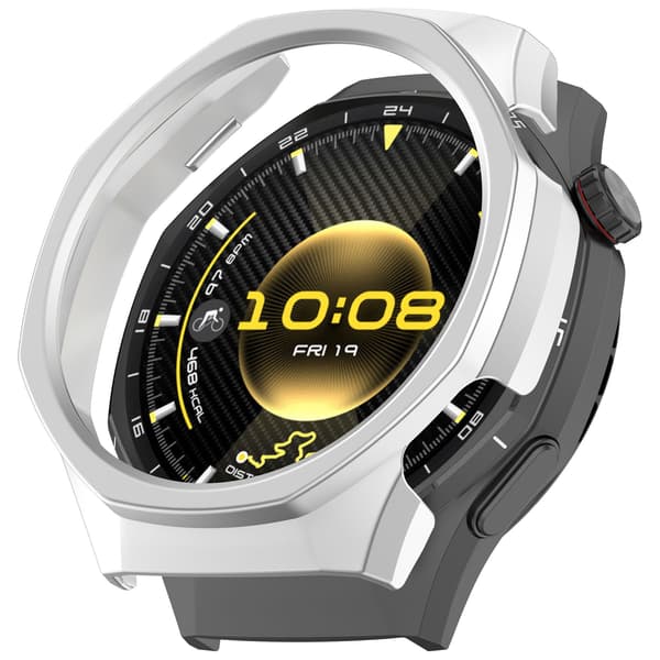 Half PC Shell with Hollow Design 46mm Compatible with Huawei Watch GT6 Pro - Silver