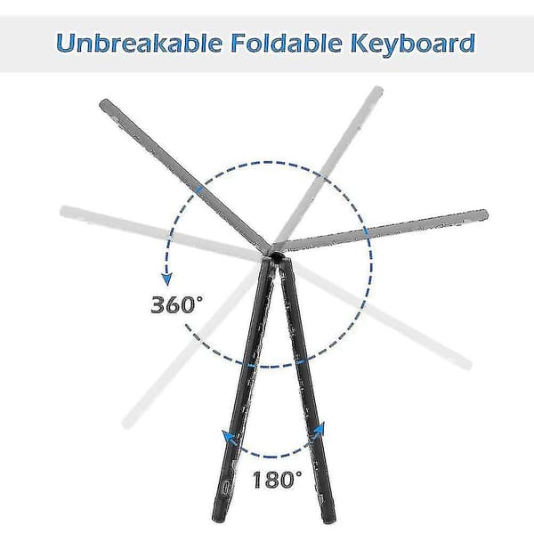 Bluetooth-tastatur, kompakt USB-oppladbart, mini bærbart trådløst #yg