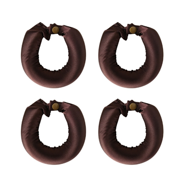 Heatless Curlers - Use Overnight, 4-pack Brown