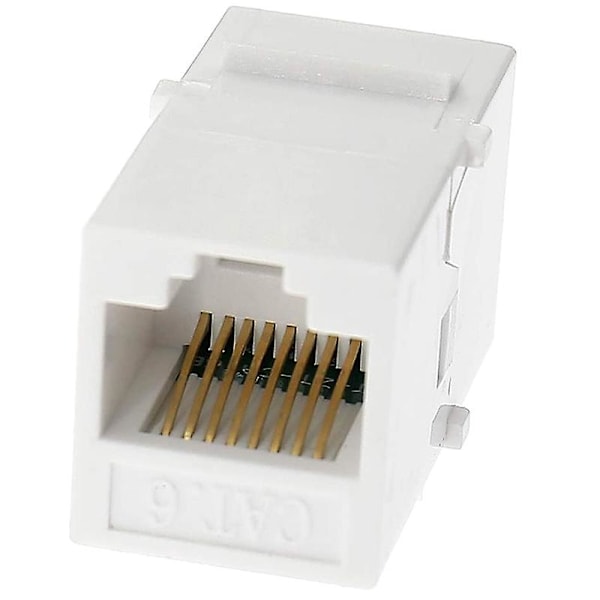 Ethernet Keystone Kobler, 20-pak Cat6 RJ45 Keystone Jack Inline Hun-stikkontakter