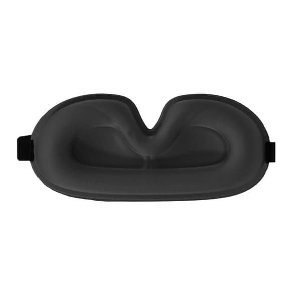 3D øyemaske for søvn - Myk, komfortabel og justerbar for totalt mørke og avslappende søvn Svart