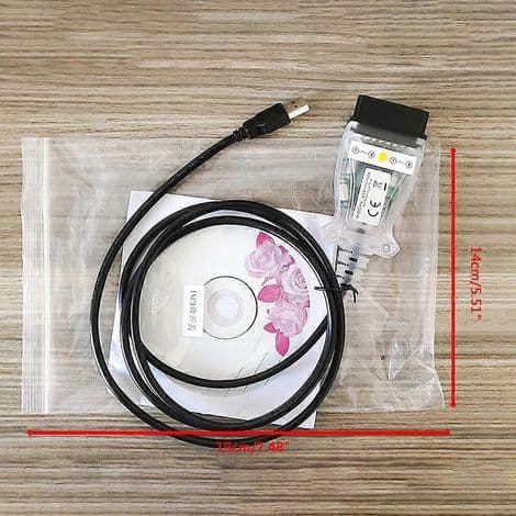 FTDI FT232RL K+CAN D+CAN bildiagnosekabel, USB IN-PA interface til køretøjer, EOBD-kompatibelt OBD2-værktøj, pålidelig og hurtig forbindelse.