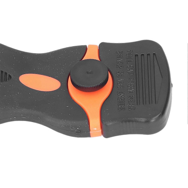 2-pack 2-i-1 Skrapaverktyg ABS Rakbladsskrapor Verktyg Metall Plastblad för Rengöring (Svart Orange)