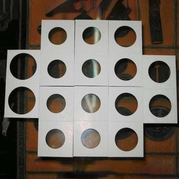 Højkvalitets møntbeskyttende papirclips erindringsmøntkarton velegnet til 20,5/23/25/27,5/31,5/35 mm mønter 31.5mm