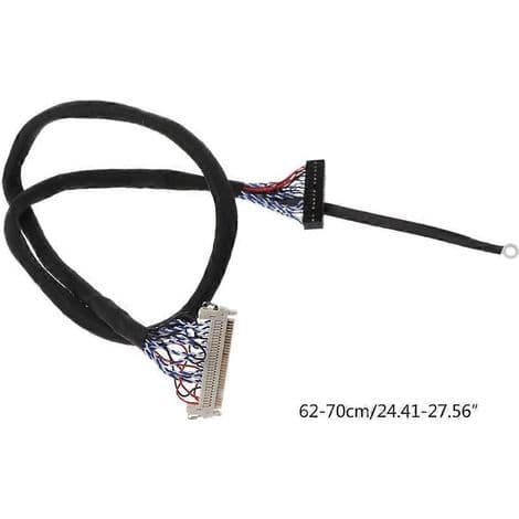 LVDS FIX-30P 2-kanals 8-bits kabel for 17\" til 21\" skjermer - Lengder 25cm og 50cm - Skjermtilkoblingskabel